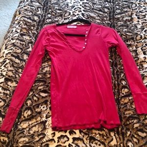 Red Michael stars long sleeve T-shirt